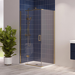 Brushed Brass Shower Doors