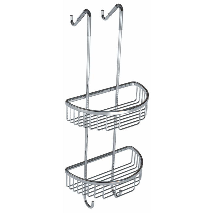 Alfred Victoria Double Round Wire Soap Caddy Chrome