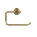 Alfred Victoria Oxford Toilet Roll Holder Brushed Brass Front Facing Pictures
