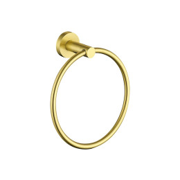 Alfred Victoria Oxford Towel Ring Brushed Brass