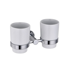 Alfred Victoria Ryde Tumbler Holder & Double Cup Chrome