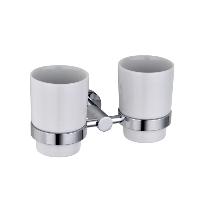 Alfred Victoria Ryde Tumbler Holder & Double Cup Chrome