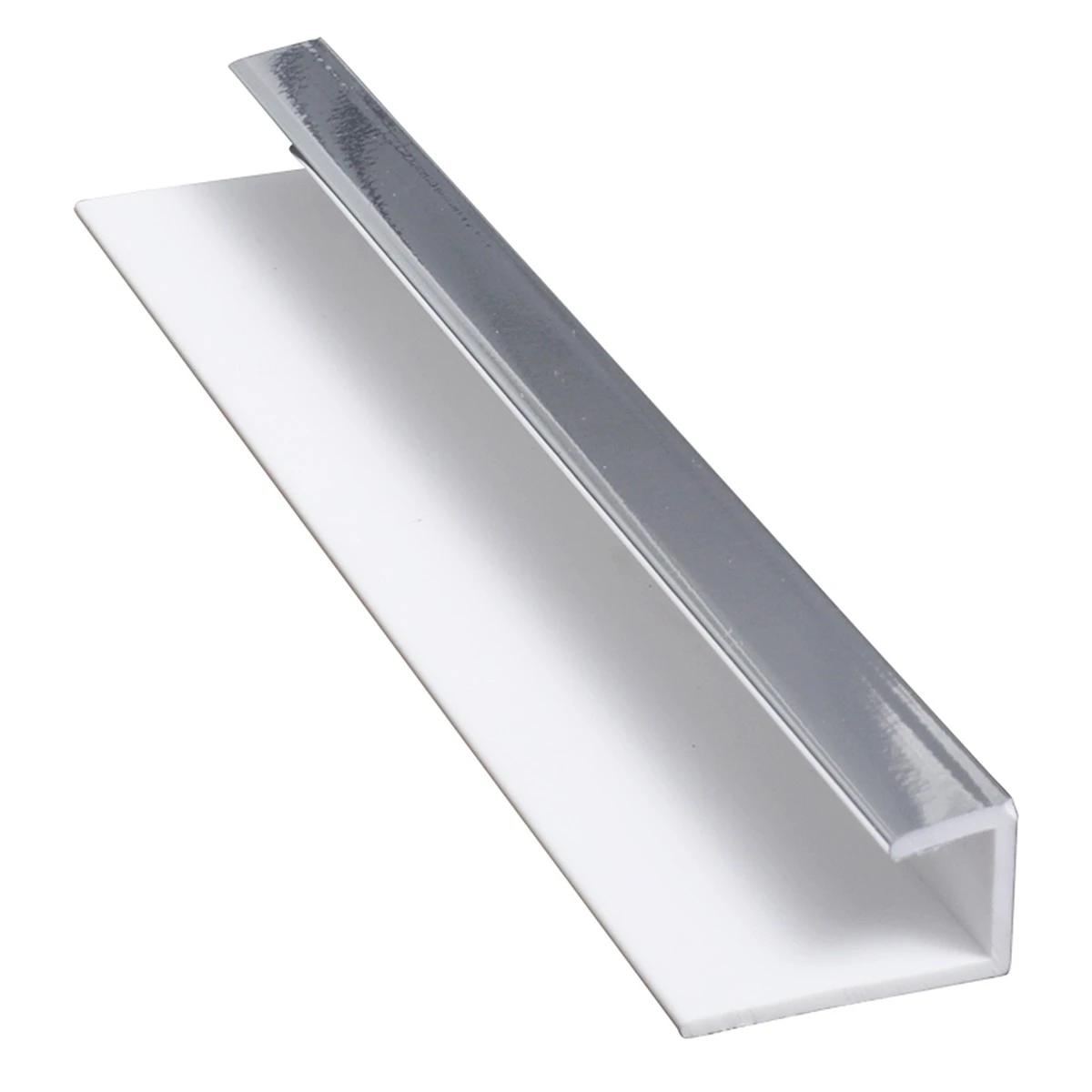 Aqua Pure PVC End Cap Bright Chrome 2400x10mm