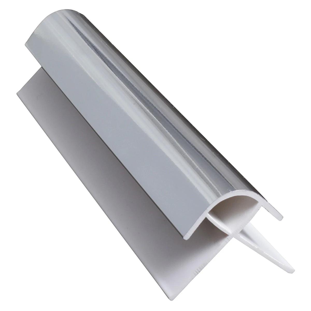 Aqua Pure PVC External Corner Trim Chrome 2400 x 10.5mm
