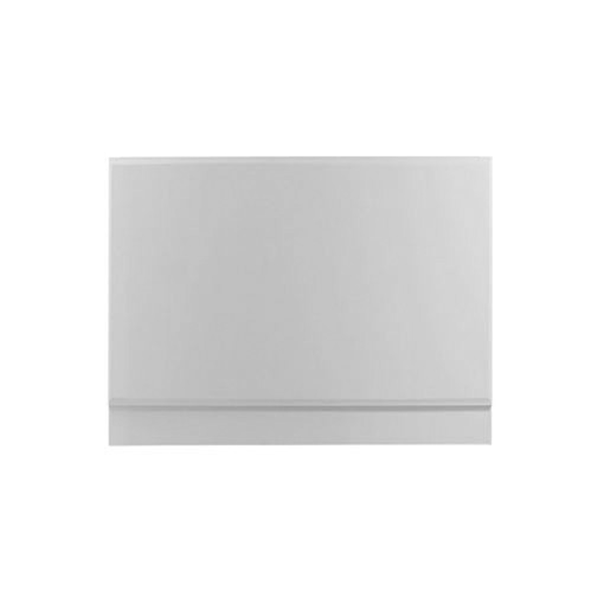 Glacier MDF Bath End Panel with Adjustable Plinth White Gloss 700mm