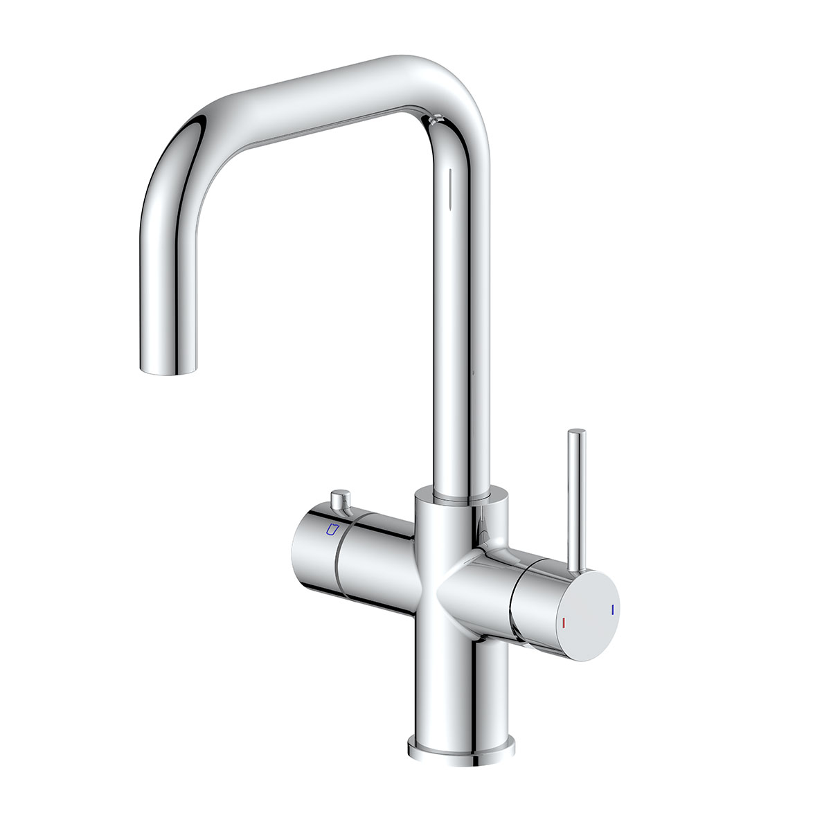 Aria 4 in 1 Instant Boiling Water Kitchen Mixer Tap Chrome with Boiler & Filter