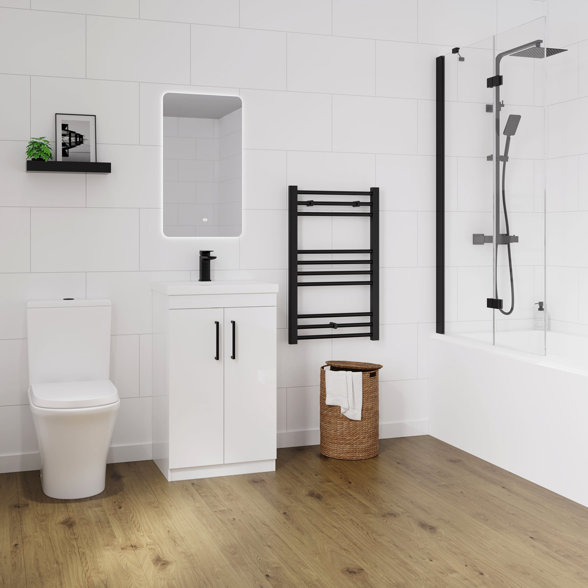 Hydro Step 5G Click LVT Flooring Natural Oak with Underlay Roomset