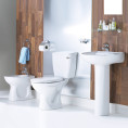 Lecico Atlas Close Coupled Toilet with Soft Close Toilet Seat Roomset
