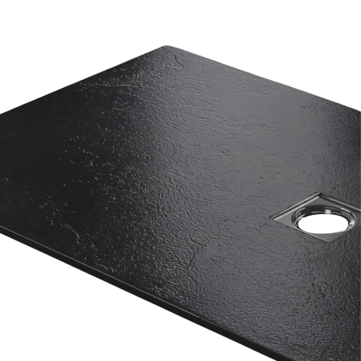Traymate Slate Effect Shower Tray Black 1700 x 800mm 