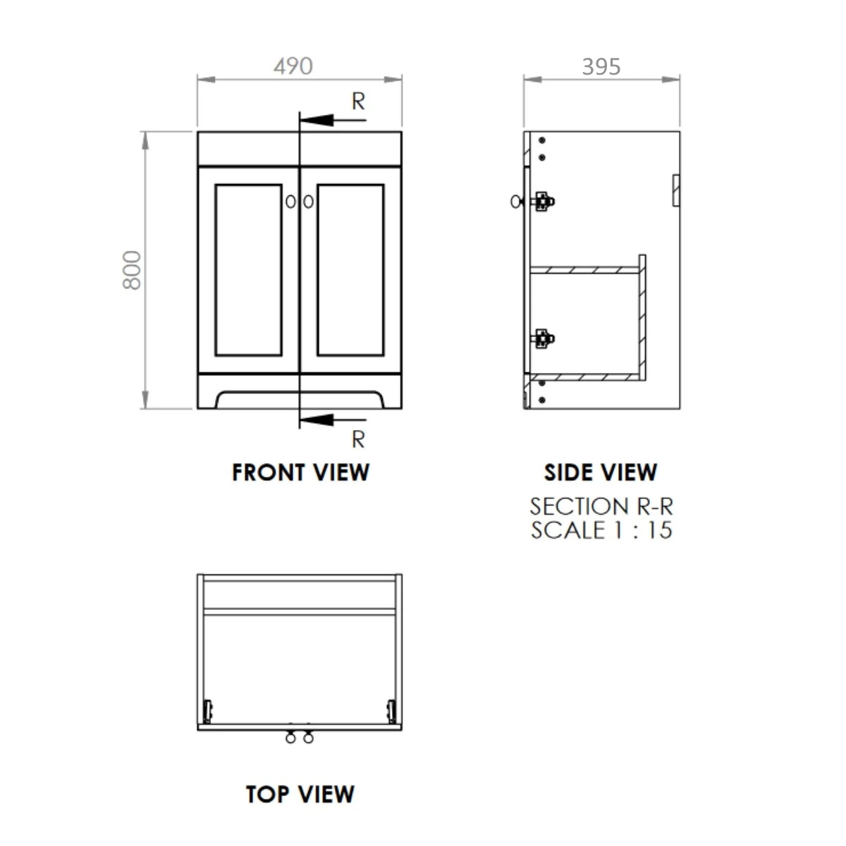 Bathroom Supastore | Blend Vanity Unit & Basin Matt Fjord 500mm