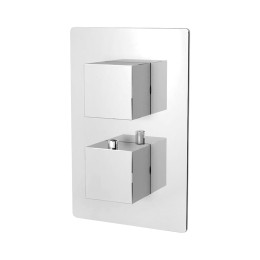 Bordo Thermostatic Twin Concealed Shower Valve