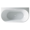 Colwyn Freestanding D Shape Bath 1700 x 900mm with Waste Top Down
