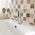 Conwy Bath Shower Mixer Tap & Basin Mixer Tap Chrome