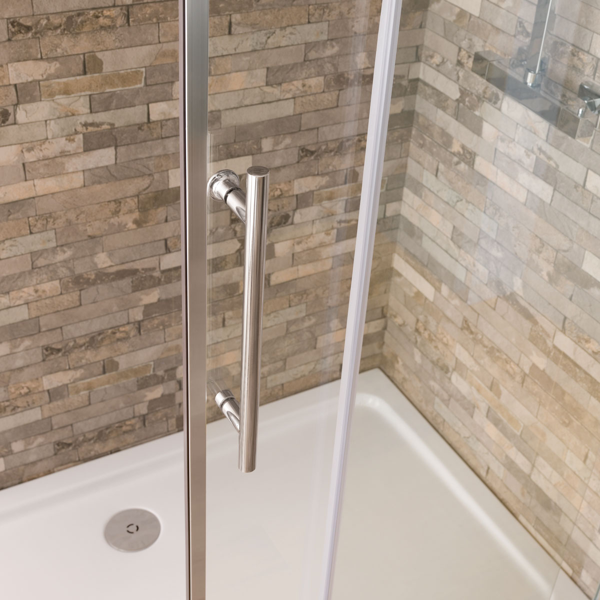 Coral 6mm Chrome Sliding Shower Door with Optional Side Panel & Tray