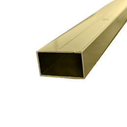 Coral 8mm Extension Channel Brushed Brass 20mm