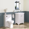 Country Back to Wall Toilet Unit White Ash 550mm Lifestyle 