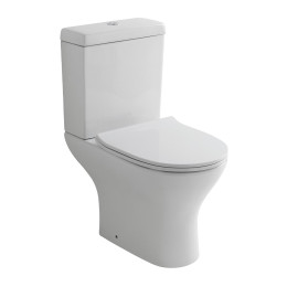 Croft Open Back Close Coupled Toilet with Soft Close Seat