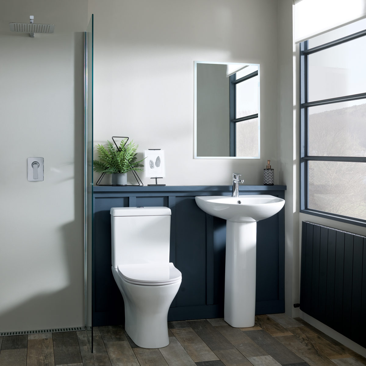 Croft / Lydford Basin & Pedestal 550mm 1 Tap Hole