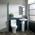 Croft Open Back Close Coupled Toilet with Soft Close Seat Roomset