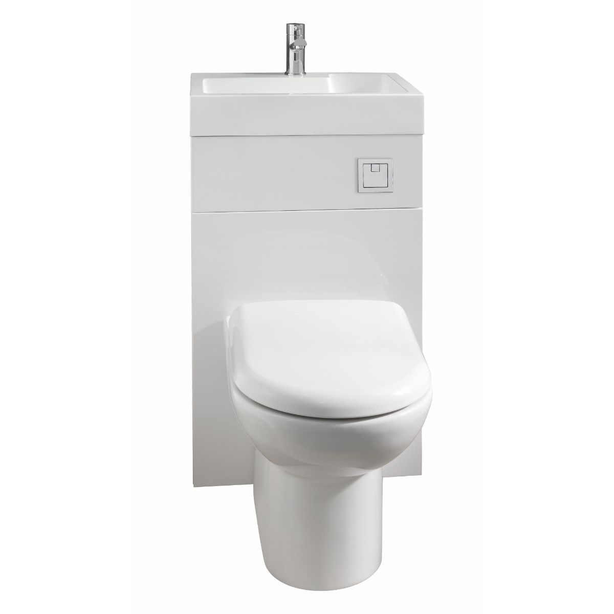 500mm Aquariss Absolute White Back to Wall Toilet Unit