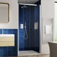 Kudos Pinnacle 8 Centrefold Shower Door 900mm Roomset