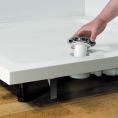 Elements Slimline Square Shower Tray White with Riser Kit 1000 x 1000mm