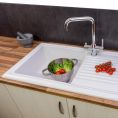Reginox 1 Bowl Ceramic Kitchen Sink White 1015 x 525mm