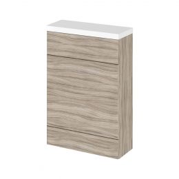 Hudson Reed Fusion Back To Wall Toilet Unit & Worktop Driftwood 600mm