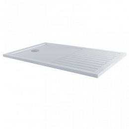 Elements Walk In Rectangular Shower Tray with Drying Area 1700 x 800