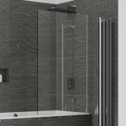 Kudos Inspire 6mm Two Panel In Swing Bath Screen Right Hand