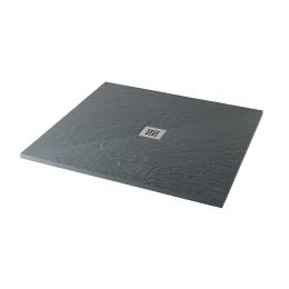 Minerals Slate Square Shower Tray Ash Grey 1000 x 1000mm