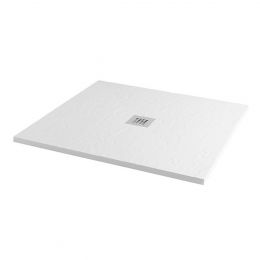 Minerals Slate Square Shower Tray Ice White 1000 x 1000mm