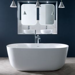 Oxwich Freestanding Double Ended Bath 1700 x 800 with Waste