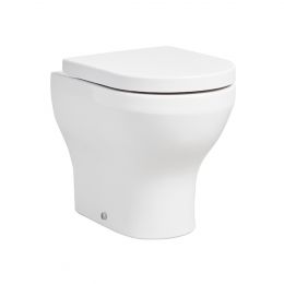 Tavistock Micra Evo Rimless Short Projection Back To Wall Toilet with Wrapover Soft Close Seat