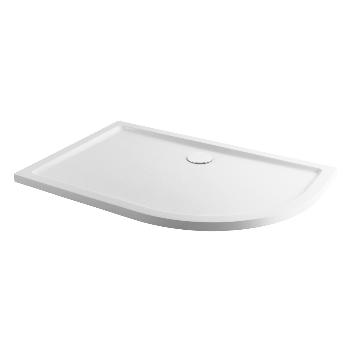 Davenport Anti Slip Slimline Offset Quadrant Shower Tray White 1000 x 800mm Right Hand
