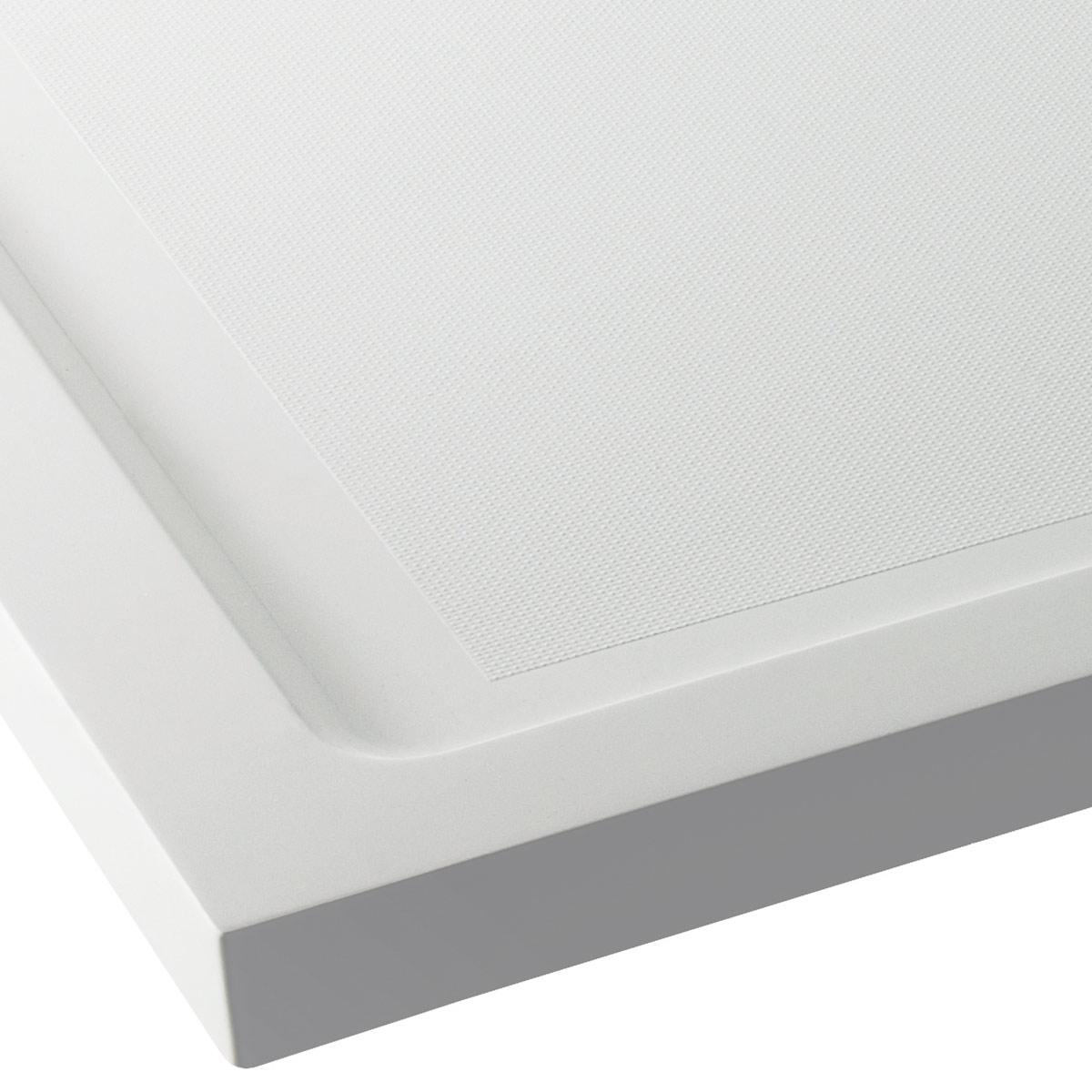 CoreStone Anti Slip Slimline Rectangular Shower Tray White 1200 x 900mm