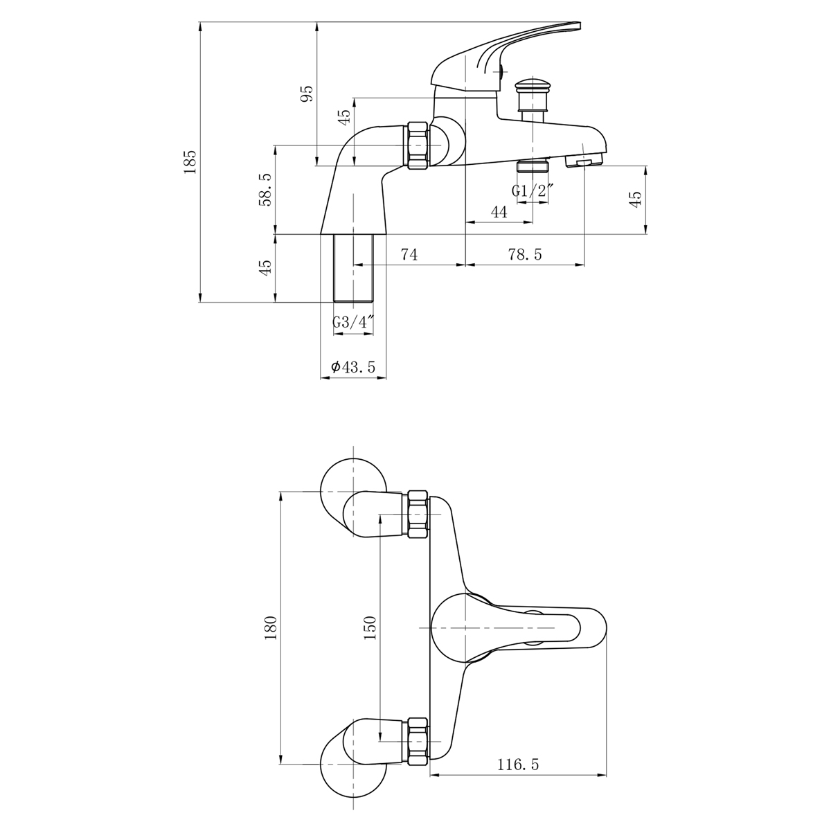 Dee Bath Shower Mixer