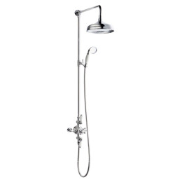 Downton Thermostatic Exposed Dual Function Bar Shower Valve System Cut out
