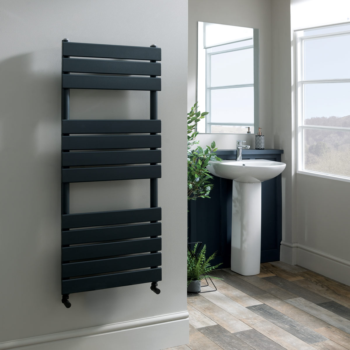 Egadi Designer Towel Radiator Anthracite