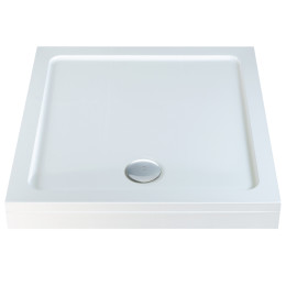 Elements Slimline Square Shower Tray with Riser Kit 1100 x 1100