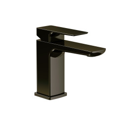 Endeavour Basin Mixer Tap Gloss Black with Click Waste Dimensions