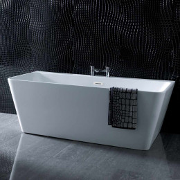 Falmouth Freestanding D Shape Bath 1500 x 750 with Waste Lifestyle