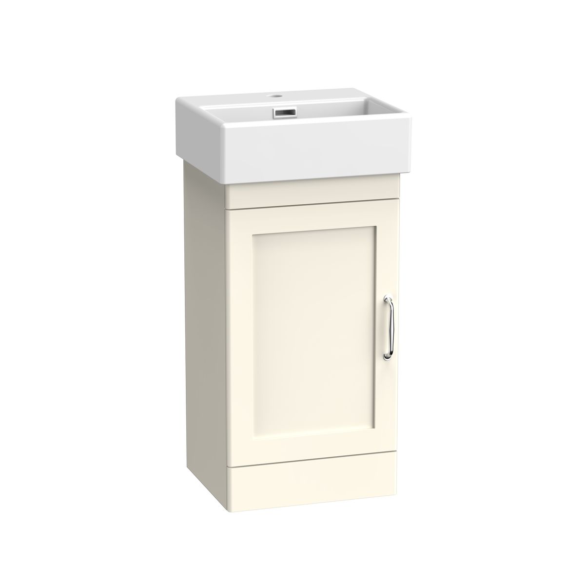 Genevieve Cloakroom Vanity Unit & 1 Tap Hole Basin Matt White 425mm