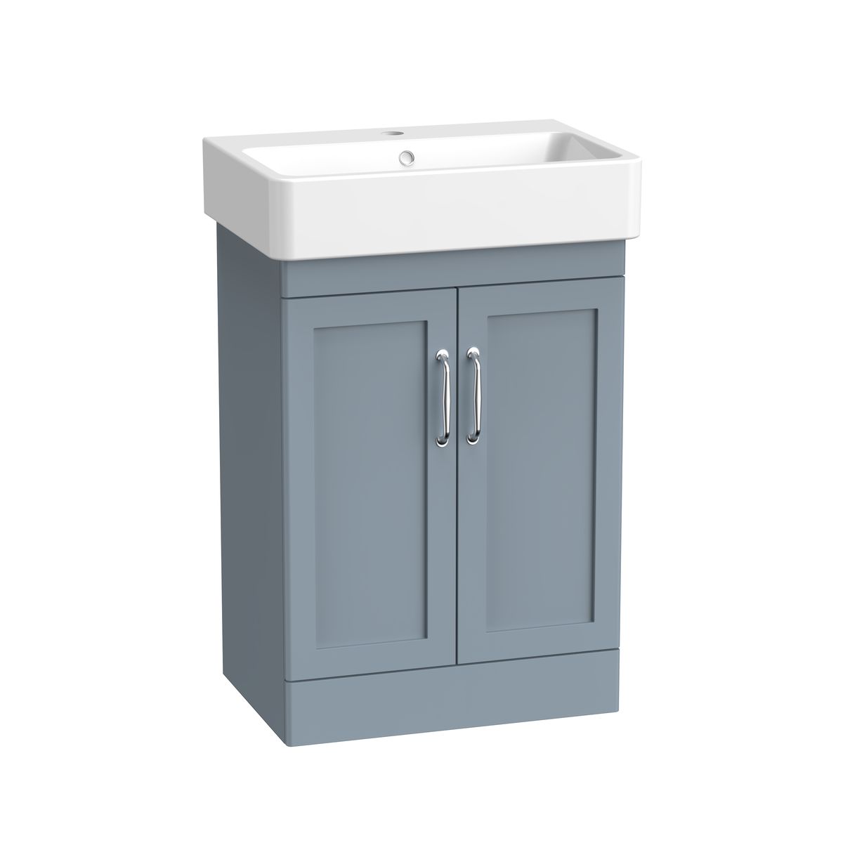 Genevieve Vanity Unit & 1 Tap Hole Basin Matt Blue 575mm