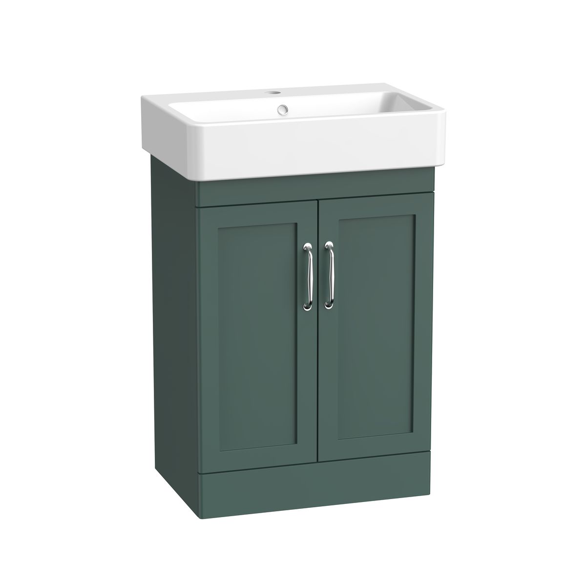 Genevieve Vanity Unit & 1 Tap Hole Basin Matt Sea Green 575mm