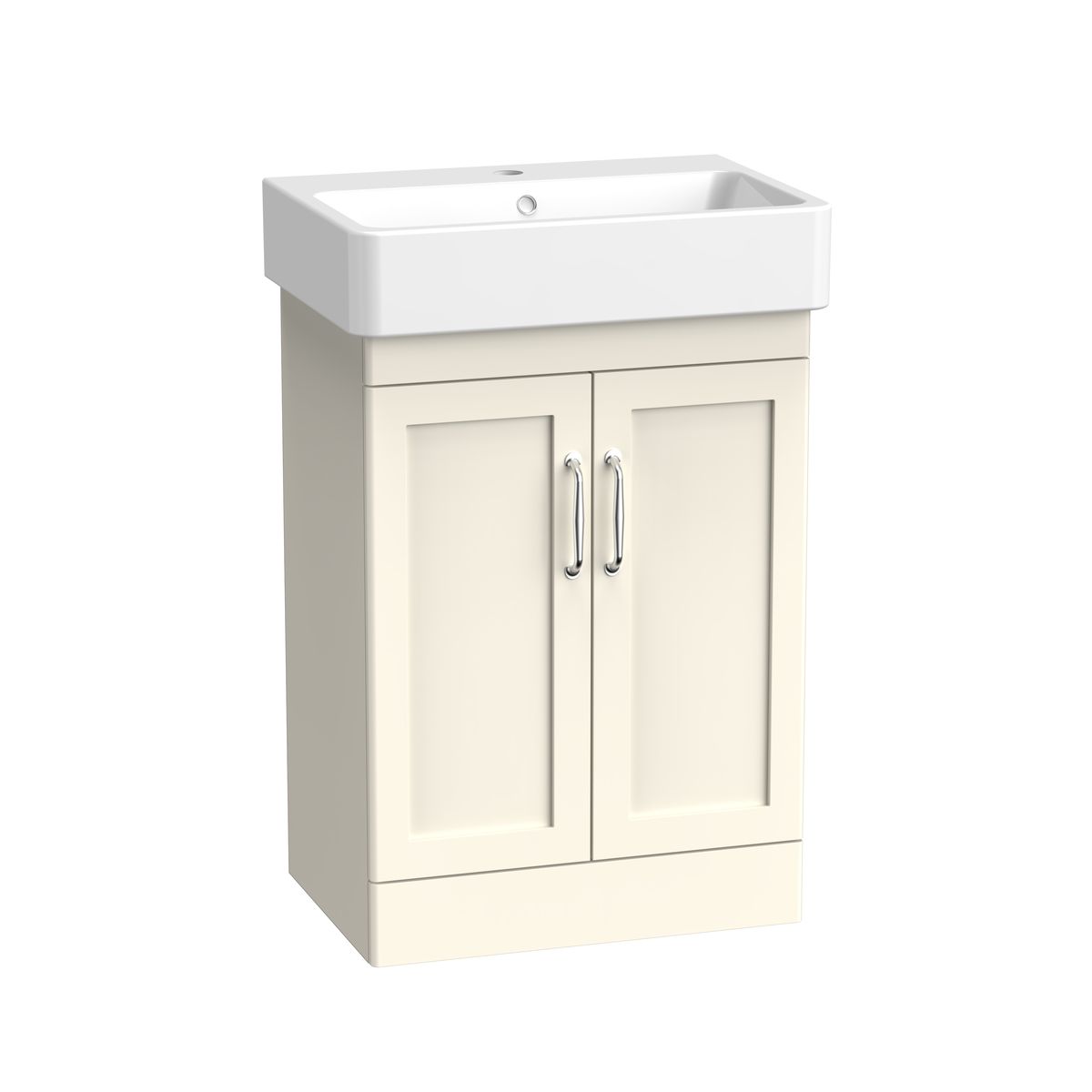 Genevieve Vanity Unit & 1 Tap Hole Basin Matt White 575mm