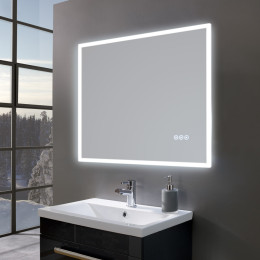 Gleam Ultra Slim Landscape LED Illuminated Mirror 800 x 600mm
