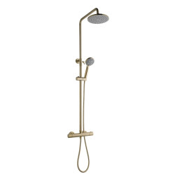 Globe Thermostatic Dual Function Bar Valve Shower System with Fixed Shower Head