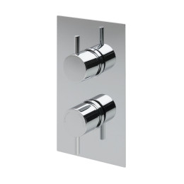 Globe Thermostatic Twin Concealed Shower Valve