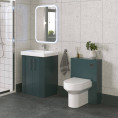 Groove Back to Wall Toilet Unit Matt Green 550mm Lifestyle